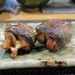 ぼちぼち - 秋刀魚と松茸 わた正油焼き