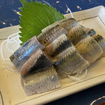 釧ちゃん食堂 - このイワシ刺身も新鮮で美味。＋300円で定食にも出来ます。