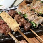 備長炭串焼き 北町商店 - 串盛り合わせ