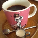 カフェ バンライケン - 珈琲はムーミンカップで。
