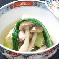 芋茎とコーチンの含め煮