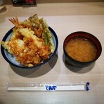 天丼てんや - オールスター天丼 ご飯少なめ