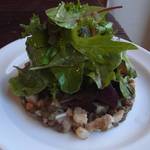 ビーボ デイリースタンド - 「レンズ豆と豚耳のサラダ」：ツルンと！コリッと！ホクッと♪　食感のアラベスク！