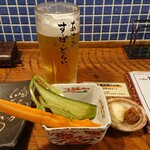 Date Sakaba Kyou Tarou - 生ビールとお通し