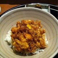 天一 本店 - かき揚げ丼