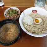 らーめん弥七 - つけめん大盛(1020円)