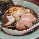 栄恵町ふじや食堂 - 恵庭ブラック(￥800)。
            スープを飲むごとに美味しさが広がりますよ！