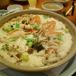 銀座 らん月 - 絶品、かにの釜炊きご飯