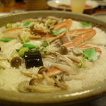 銀座 らん月 - 絶品、かにの釜炊きご飯