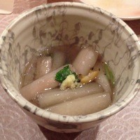 お料理なかき - 白ずいきの鮑餡