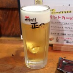やきとり 正や - 熟撰生ビール