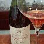 日本料理 TOBIUME - ⑫ソガ・ペール・エフィス・レベルヴ・プリヴェ・ピノ・ノワール(ロゼ、日本・長野小布施)
      葡萄品種:ピノ・ノワール100%