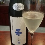 日本料理 TOBIUME - ⑯低酒精発泡純米酒　天蛙2019(秋田)
      米品種:あきた酒こまち100%、精米歩合50%
