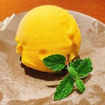 Hokkaido pumpkin ice cream