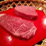 石垣牛サーロインとシャトーブリアン