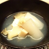 緒方 - ②鮑とずいきの葛碗