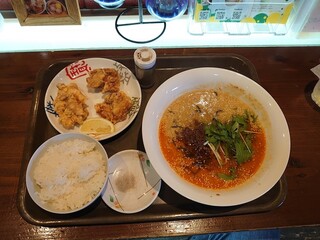 中国料理ふくふく - 備長担々麺カラアゲセット