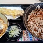Yudetarou - ミニカツ丼セット＋太刀魚のちくわ天