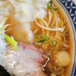 中華そば おかめ - 麺、スープアップ