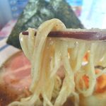 麺や 青雲志 - 特製炙り煮干しらぁ麺(\880)の麺はこんな感じでした