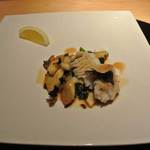 食事処みしま - アワビを珍しく島原わかめとソテー