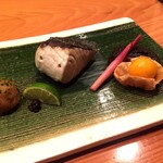 日本料理 たかむら - 鰆・椎茸・鬼灯