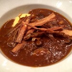 日本料理 たかむら - 秋田錦牛と天然茸のシチュー