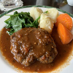 ギャラリー＆ティーサロン nagomi - 自家製ハンバーグ
