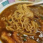中国料理の店 柳麺 - カレースープにからむ卵麺