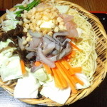 ちくらく茶屋 - ミックス焼きそば　730円（2012.7月）