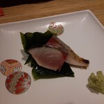 鮓菜 浅乃 - サバの藁焼き