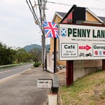 ガレージ＆カフェ ペニーレーン - 道端の看板