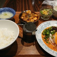 中華旬彩 森本 - よだれ鶏ランチとミニ麻婆豆腐