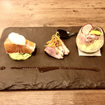 Le Bistrot des Copains - 前菜三点盛り