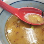 味奈登庵 - 蕎の実ふりかけを入れ、蕎麦湯でいただきました