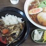 中華一推 - Bランチ（らー麺＆きのこ丼）