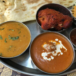南印度ダイニング - 豆カレーとバターチキン