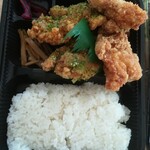 からあげ専門 たかくや - のり塩からあげと旨塩からあげのあいもり弁当580円+税