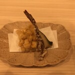 川田 - トウモロコシ、くちこ、鮑