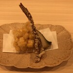 川田 - トウモロコシ、くちこ、鮑