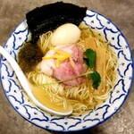 だし廊 -NIBO- - 鯵と昆布だし 岩塩 熟玉のせ 950円