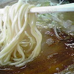 豚骨ラーメン まきせ屋 - 標準的色白細麺