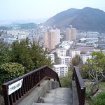 おらが茶屋 - ⑧長い階段を上がって振り返ると見える風景