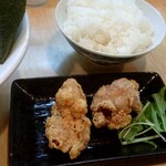 麺や 向日葵 - 唐揚げセット300円