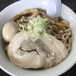 自家製太麺 渡辺 - らー麺並750えん 味玉100えん