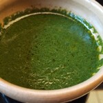 菊乃井 - 蓼酢にはミント、クレソン、オリーブオイル入り