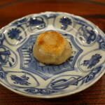 柚木元 - 松茸のおやき、ベシャメルソース