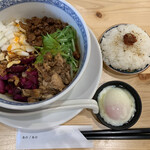 あのジャンクストーリー あのコウベエニシ - ■あの担担麺温玉ダイブめしセット¥1060