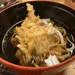 ホテルゆ華 - れんこん麺と秋野菜のかき揚げ