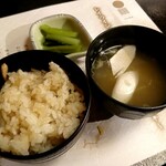 二幸園 - 松茸ご飯・松茸汁・香物